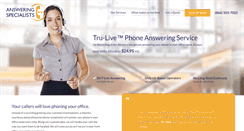 Desktop Screenshot of answering-services-california.com