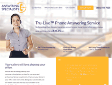 Tablet Screenshot of answering-services-california.com